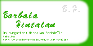 borbala hintalan business card